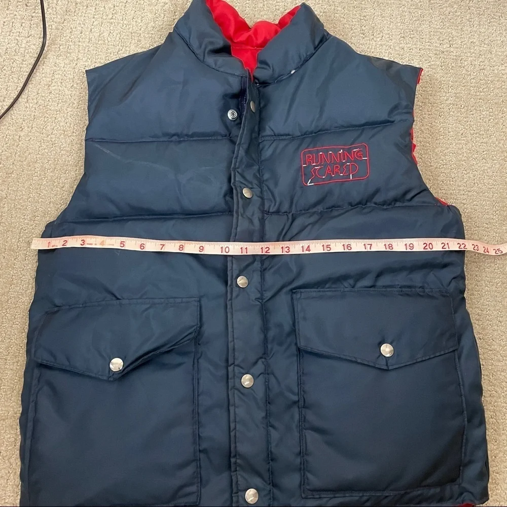 Running Scared Promo Talk Puffer Vest Reversible